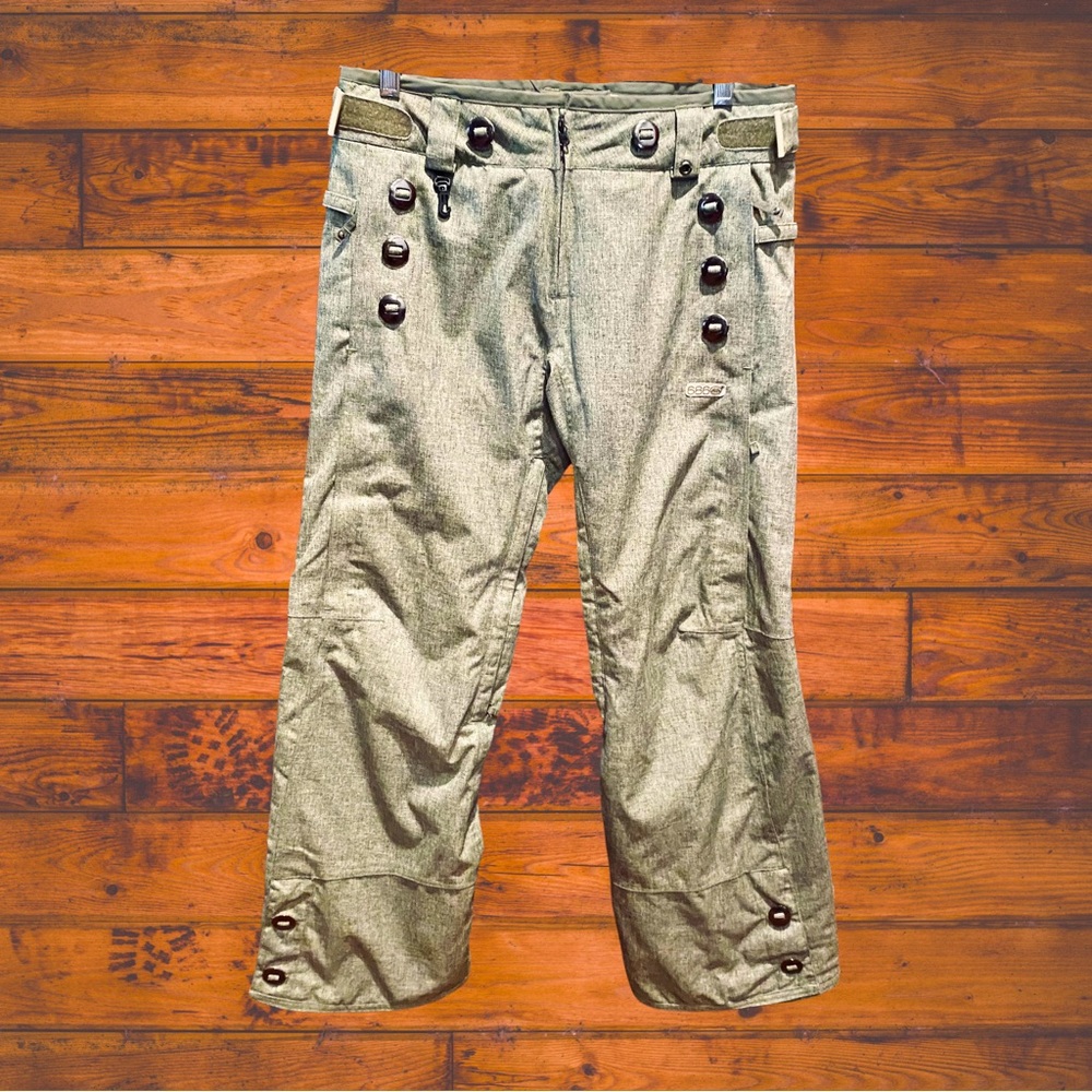 686 Heather Green Snow Pants | S